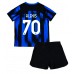 Günstige Inter Milan Alexis Sanchez #70 Babykleidung Heim Fussballtrikot Kinder 2023-24 Kurzarm (+ kurze hosen)